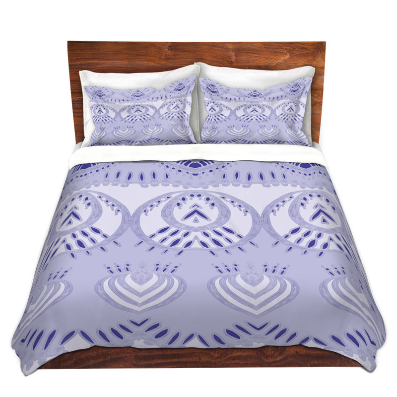 Ensembles de housse de couette DiaNoche en microfibre par Susie Kunzelman - Lilas des montagnes