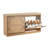 Entryway Shoe Storage Bench 38.9x9.4x19.7 Inch Rattan-Like Rack with Flip Drawer