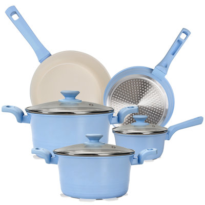 8 - Piece Non-Stick Ceramic Cookware Set