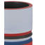 Ensemble de 3 vases Happy, années 80, noir, bleu et rouge