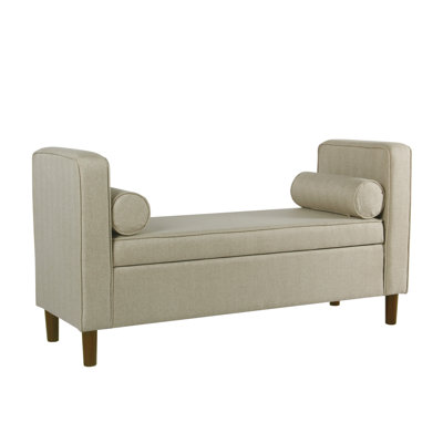 Bevard Polyester Upholstered Storage Bench