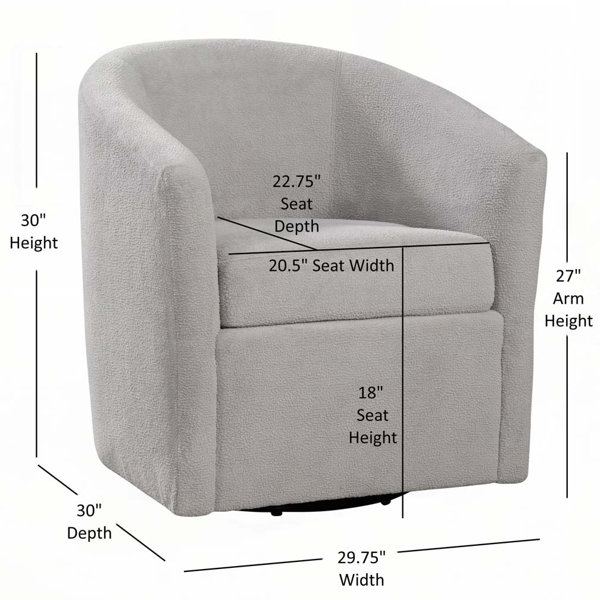 Ebern Designs Swivel Accent Chair - Wayfair Canada