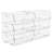 Sorbus 6 Pack Large Open Front Clear Stackable Fridge Storage Bins, Large 6 Pack