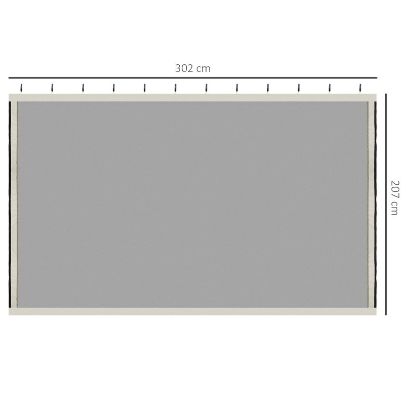 Replacement Mosquito Screen, 207cm H x 305cm W x 305cm D