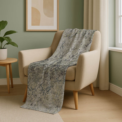 Addison Machine Washable Sherpa ASB768 Diamond Throw Blanket