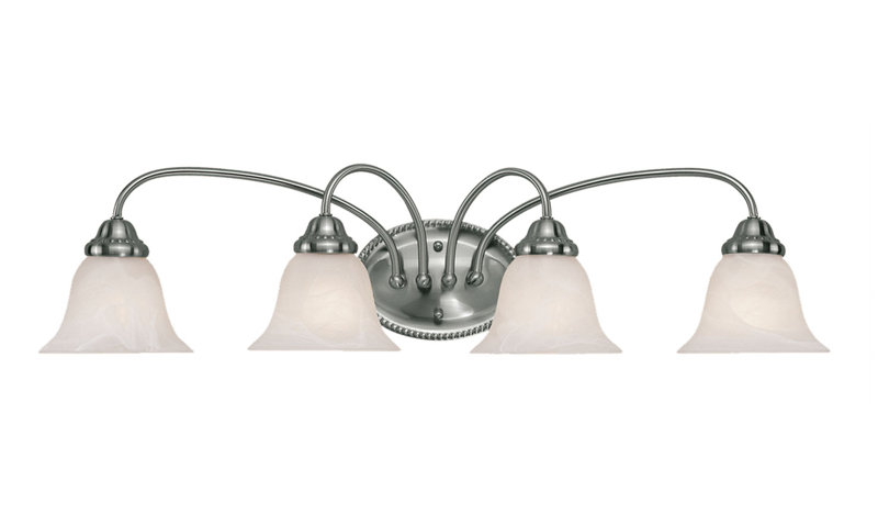 Bromwich 4 - Light Dimmable Vanity Light, Satin Nickel