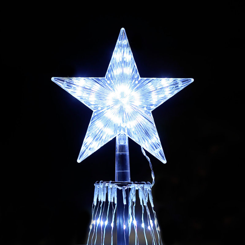 182Cm H Slender Bright White Christmas Tree with 573 LED Lights