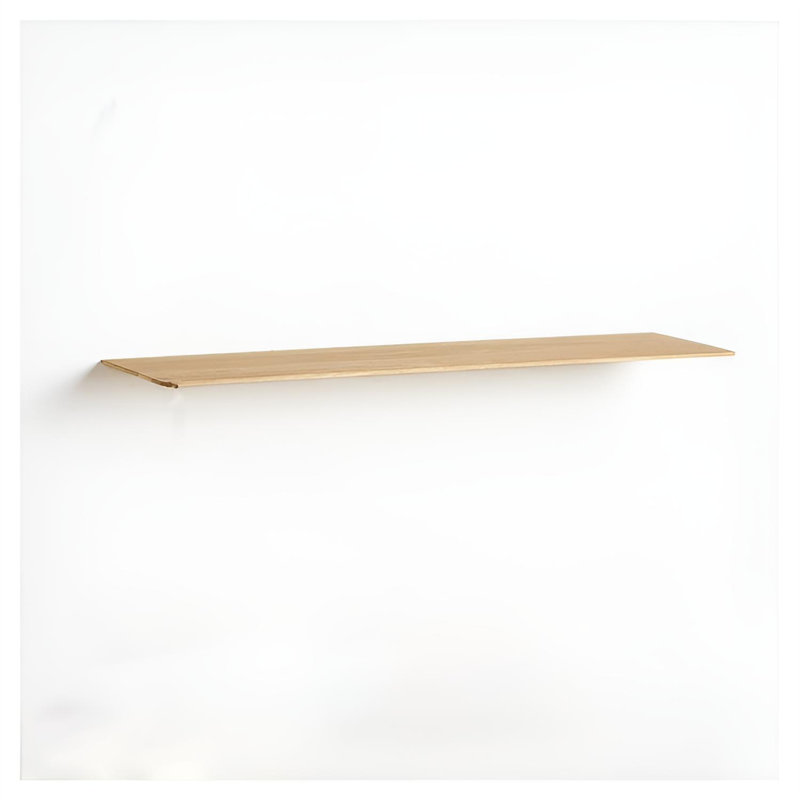 Tablette murale flottante en bois massif, H 7,09 po x l 39,37 po x P 0,5 po