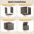 2 Packs 31 Gallon Deck Box, Outdoor Resin Storage Cabinet-123497200
