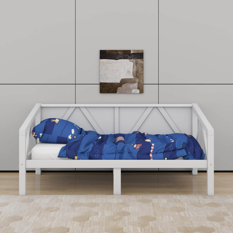 Lit de jour, Lit simple, Blanc