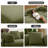 Boneless 106.3" L-Shaped Cloud Sectional Sofa with Oversized Chaise.Modern Convertible Lounge Chair, Corduroy Fabric, Square Platform Design with Metal Frame, Floor Sofa Bed with Fixed-Shape Frame,Living Room Seating with Armrest Green-1112998379