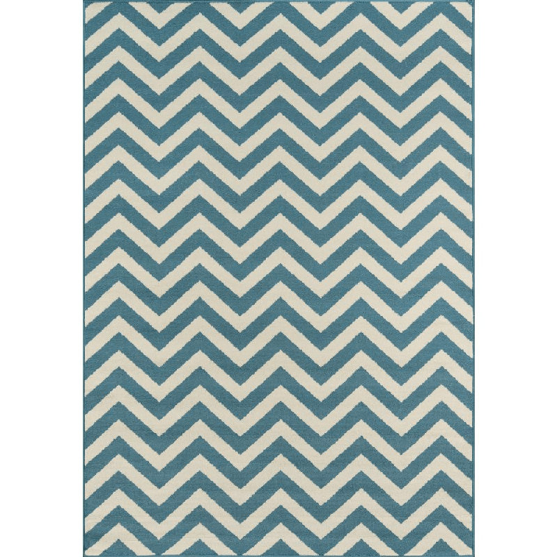 Irita Chevron Indoor / Outdoor Rug, Rectangle 8'6" x 13'