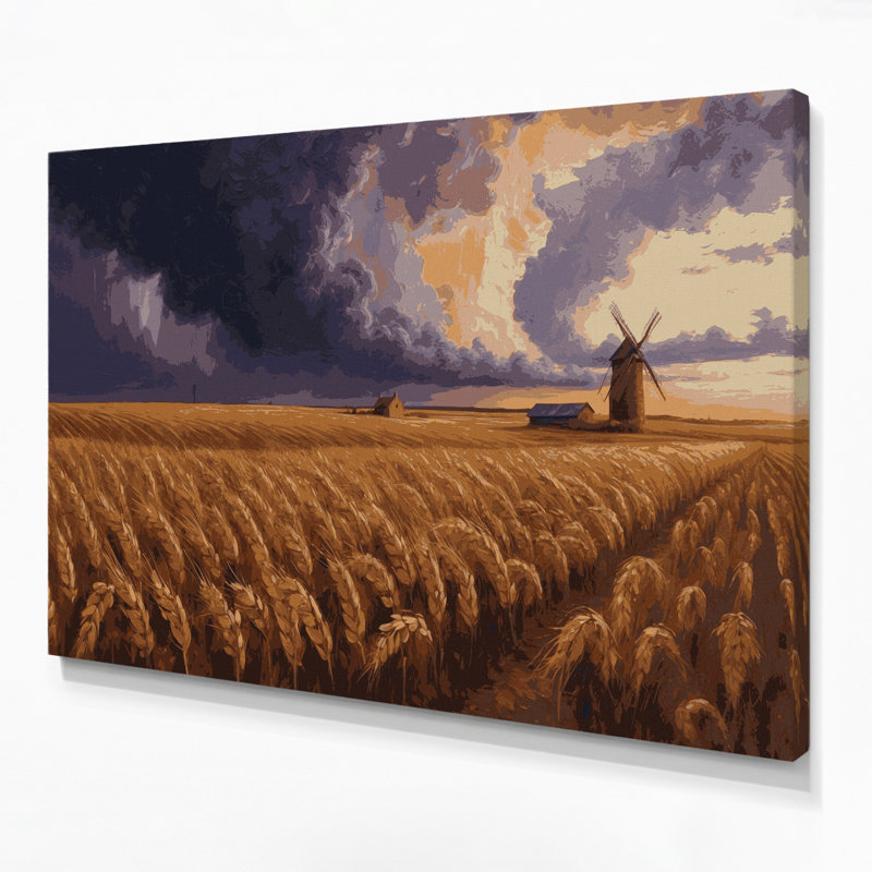 Art mural sur toile «USA State Kansas Brown», 8" H x 10" W