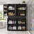 70.5" H Freestanding Bathroom Cabinet With 6 Louvered Doors & 2 Drawers-1395191437