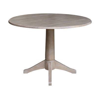Extendable Round Solid Wood Dining Table