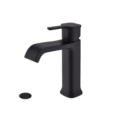 Single-handle Bathroom Faucet with Drain Assembly