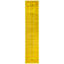 Overdyed Hand-Knotted Wool Modern-Contemporary Yellow Runner 2' 6" x 11' 10"