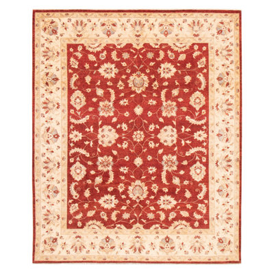 Chobi Finest One-of-a-Kind Rectangle 8'3" X 9'9" New Age Wool Area Rug in