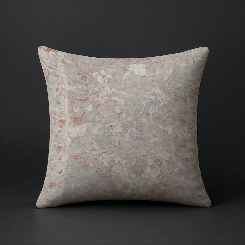 Coussin décoratif intérieur et extérieur Modern, Carré 16 po, Gris abstrait 22
