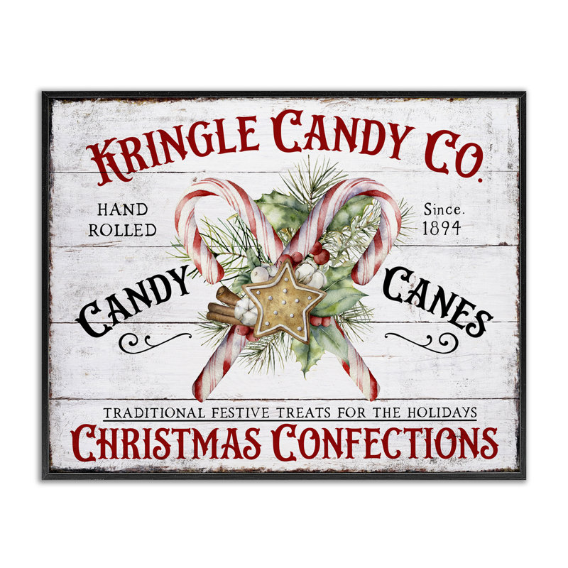 «Fresh Christmas Confections», estampe numérique encadrée noire par Creatif Belle, H 11 po x l 14 po