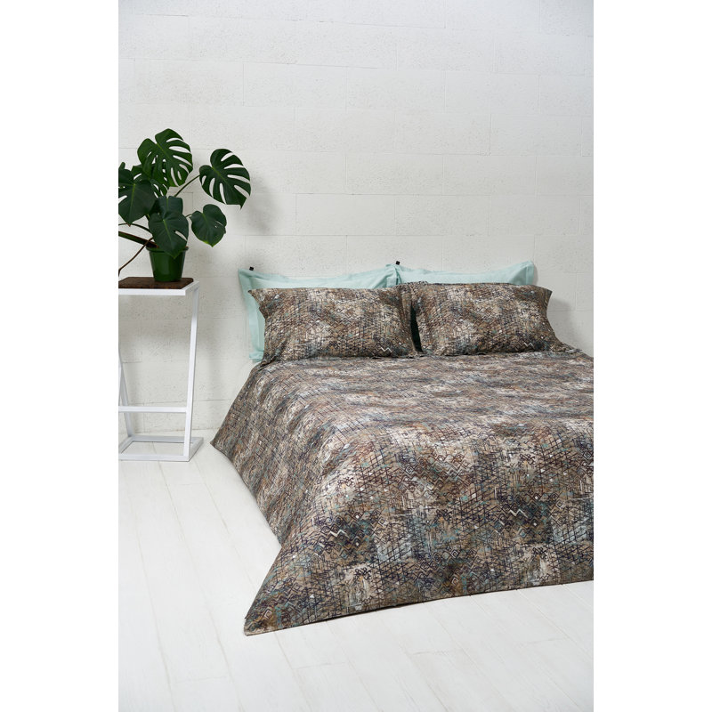 Schwenzer Abstract Duvet Cover Set with Pillowcases, 135 x 200cm Duvet Cover + 1 Pillowcase