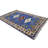 Blue Geometric 6X9 Handmade Kazak Oriental Rug