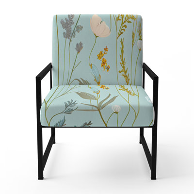 Crowne - Fauteuil rembourré à motif floral