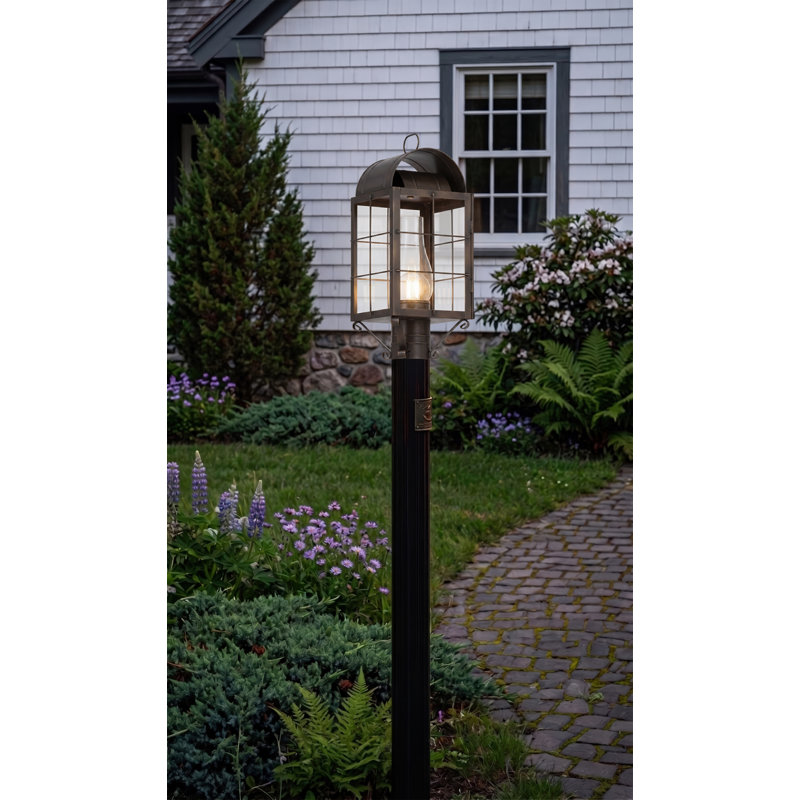 Brass Traditions - Durham - 1 lumière - 18 pouces - Laiton foncé - Laiton massif - Lampadaire, Clear, Dark Brass