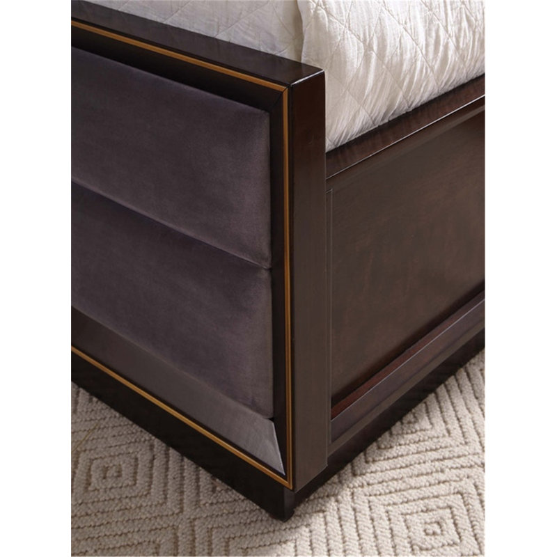 Durango Queen Smoked Peppercorn Tufted Upholstered Bed