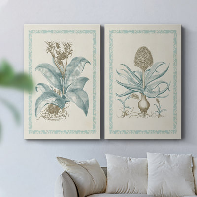 Saule bleu Besler III - Toile tendue avec châssis de qualité supérieure - Prêt à être accroché