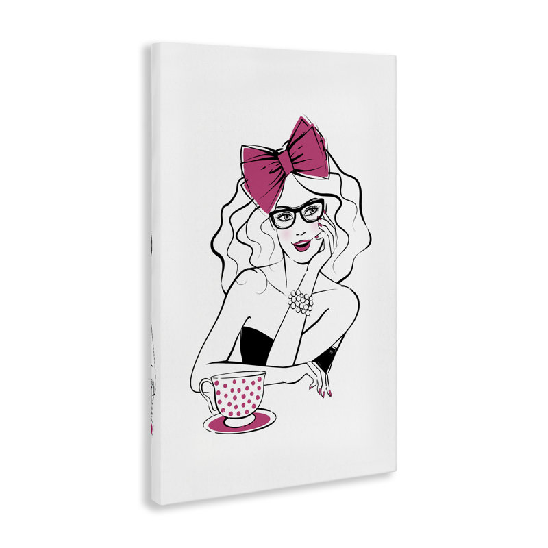 Art mural sur toile Glam Tea Party par Martina Pavlova, H 24 po x l 16 po
