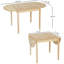 Extendable with Solid Wood Base Dining Table