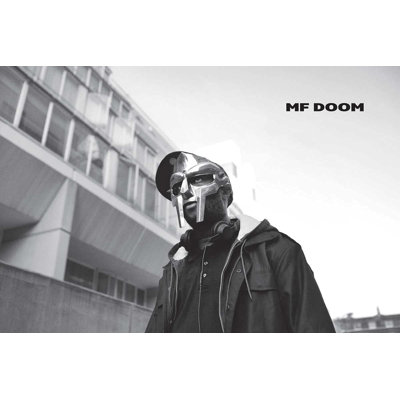  Officiellement sous licence Mf Doom Mask Walking 24 x 36 pouces affiche - Style rétro - papier affiche - prêt à encadrer