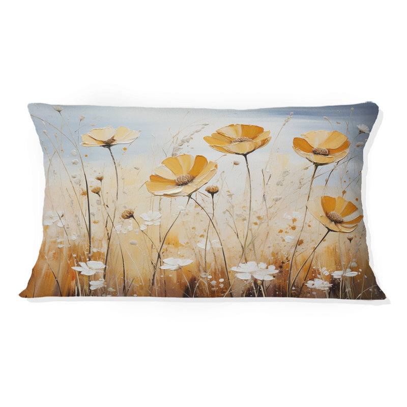 «Meadow Blooming» - Coussin décoratif imprimé coquelicots