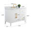 Ensemble de meuble-lavabo simple 42 po avec plateau en marbre Chambery-94811314-94811312