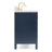 Cambridge 61'' Double Bathroom Vanity with Carrara Marble Top-33740499