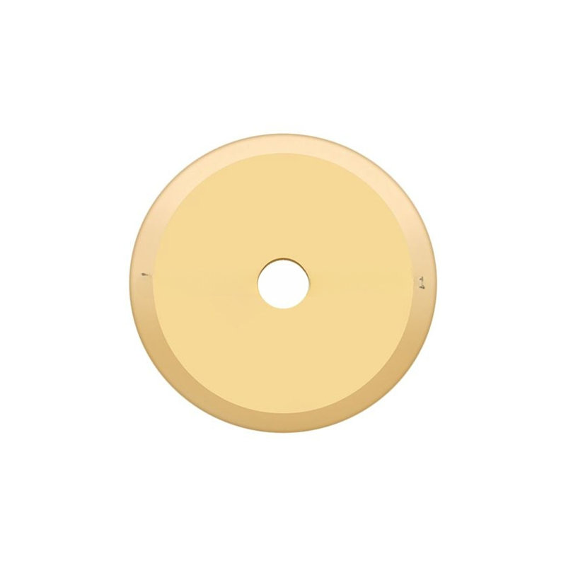 Deltana BPRK125CR003 Base Plate for Knobs, 1-1/4" Diam. in PVD Polished Brass, PVD Polished Brass
