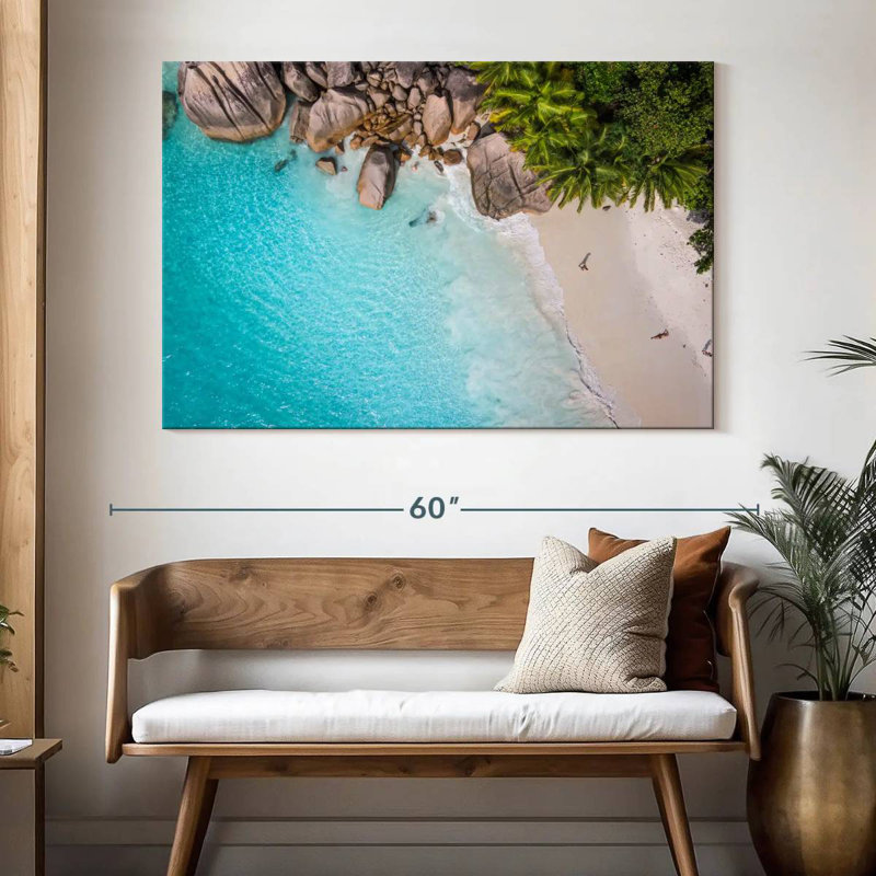 Gillard Shark Beach Seychelles, 34" H x 51" W