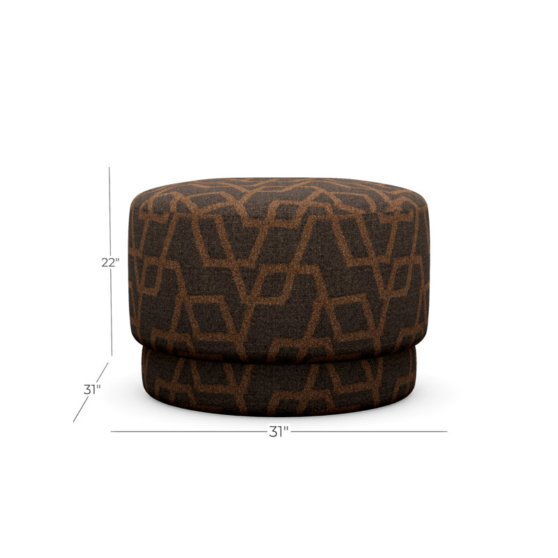 Cremini Small Ottoman, Perky 855419
