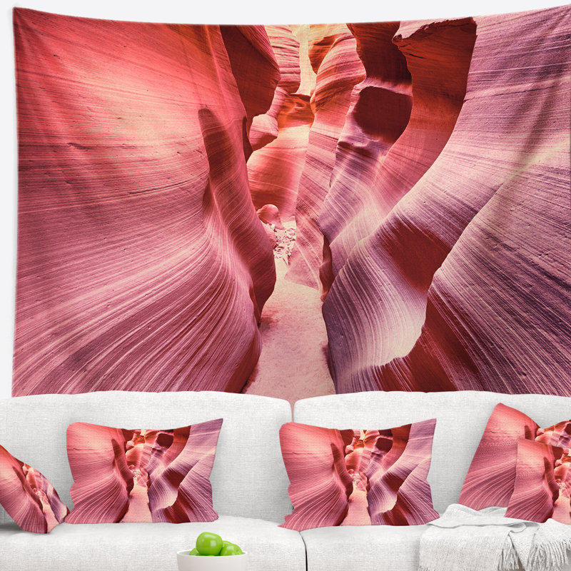 Tapisserie «Landscape Famous Antelope Canyon», H 50 po x l 60 po