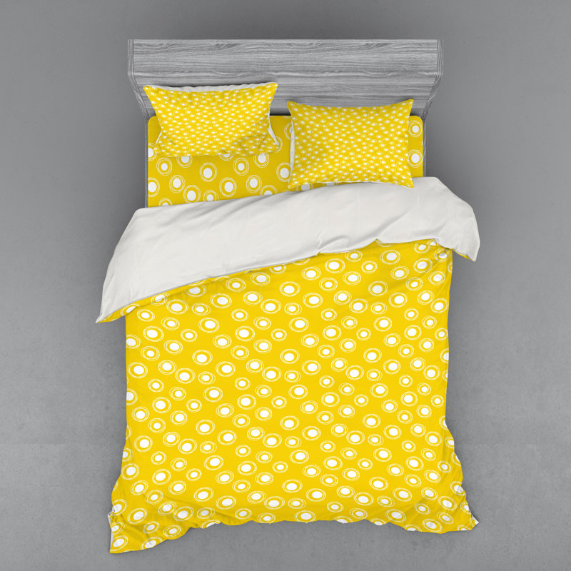 Modern & Contemporary Dots Duvet Cover, Queen Duvet Cover + 3 Additional Pieces