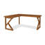 Bureaux en bois massif brun en forme de L-108183838-108183841