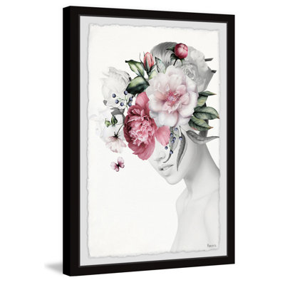« fantaisiste fleuri »-cadre photo sur papier