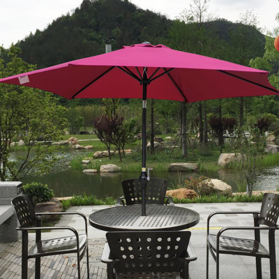 Parasol d'extérieur 9 pi bourgogne