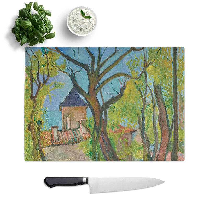 Landscape in Saint-Bernard by Suzanne Valadon Chopping Board, 0.4cm H x 28.5cm W x 39cm L