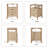 20" Large Nightstand with Charging Station,  Solid Round Post Legs, 2 Drawers End Table with Open Shelf-118662943-118662944