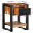 vidaXL Bedside Cabinet Multicolor Solid reclaimed wood, iron