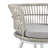 Monaco Traditional 2-Person Patio Conversation Set with Polyester Cushions and Table in Gray and White-1849877770