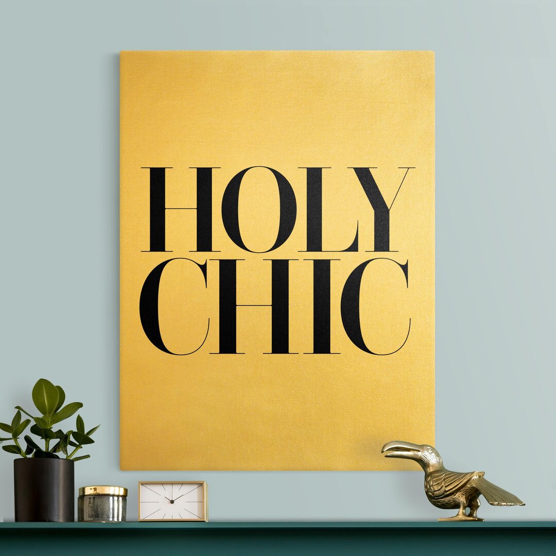 Leinwandbild in Gold "Holy Chic" von "Kein Künstler"