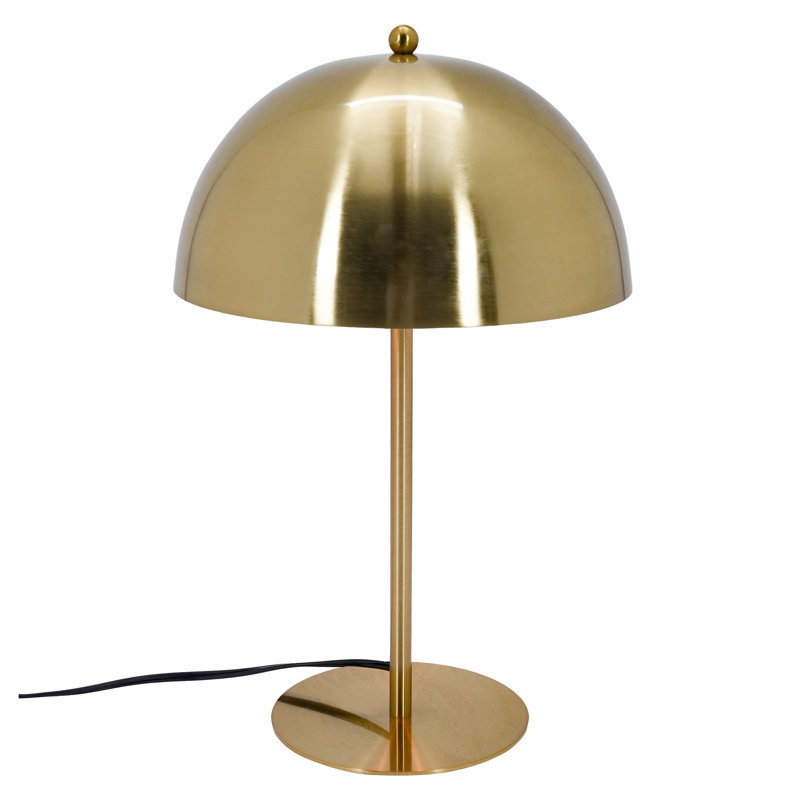 Petite lampe de table minimaliste, lampe de chevet à intensité variable dorée - lampe de bureau moderne en métal pour chambre à coucher, salon, bureau avec lumière diffuse douce